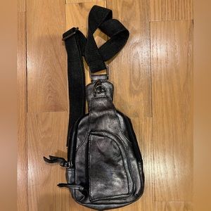 Free People leather sling bag
